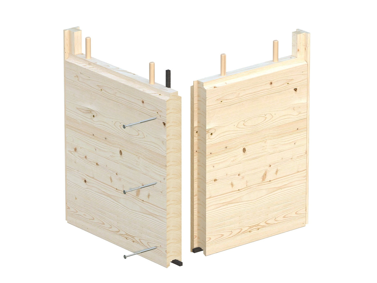 56mm laminated timber wall joint
