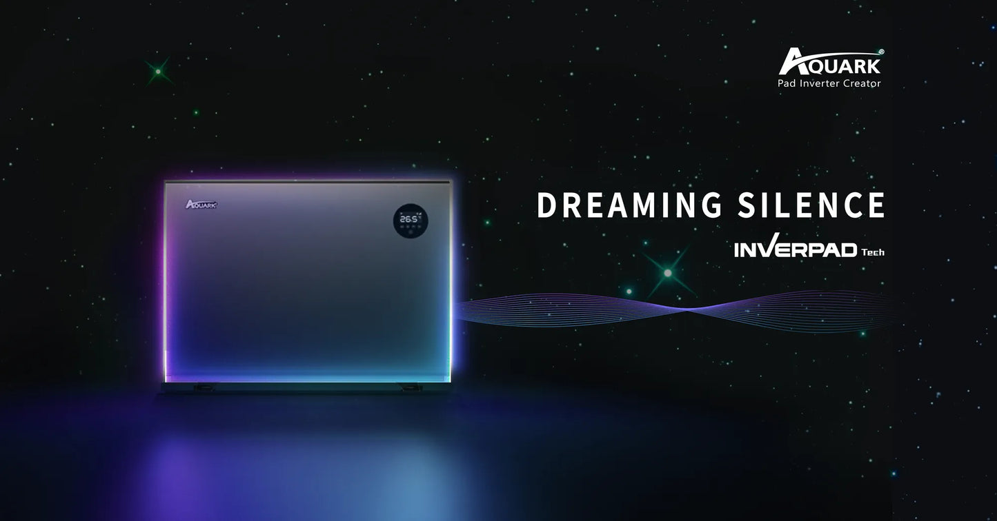 AQUARK Mr.Silence Air Source Heat Pump for Hot Tubs & Swim Spas (7kW–21kW) – Mitsubishi Inverter, Ultra-Quiet, Titanium Exchanger