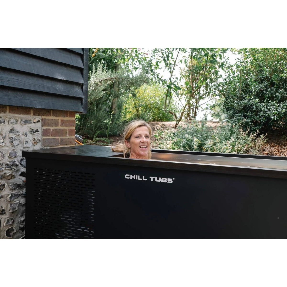 Chill Tub Original Ice Bath — 1 Person 13A Plug-In Cold Plunge | Steam & Oak