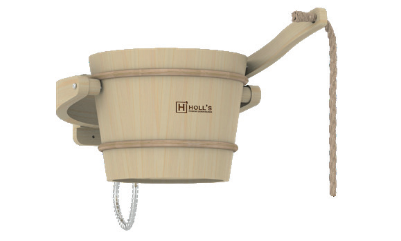 Holl's — wooden cold water shower bucket 18l