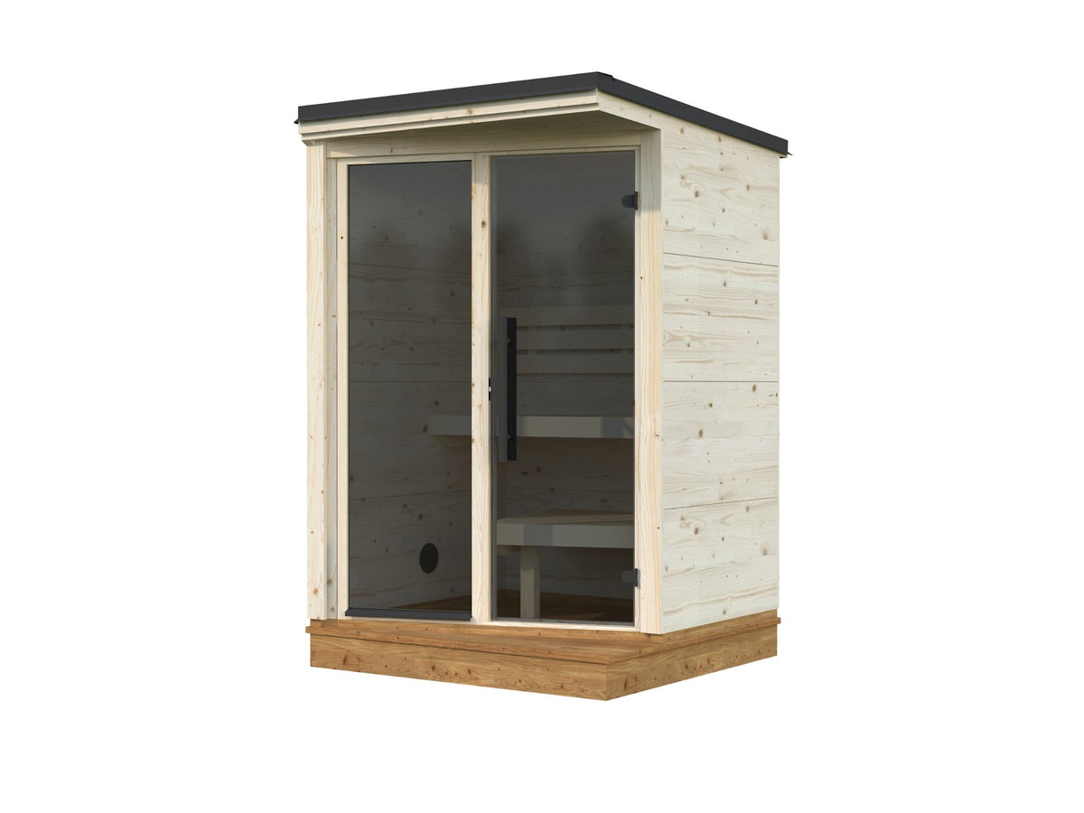 Kivi 150 compact sauna in laminated timber