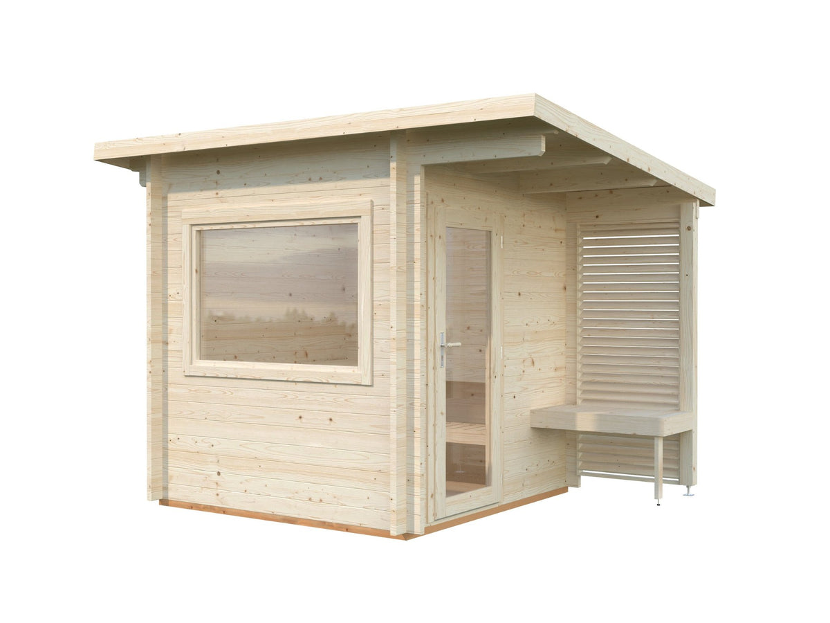 Leil 230 sauna house in natural spruce