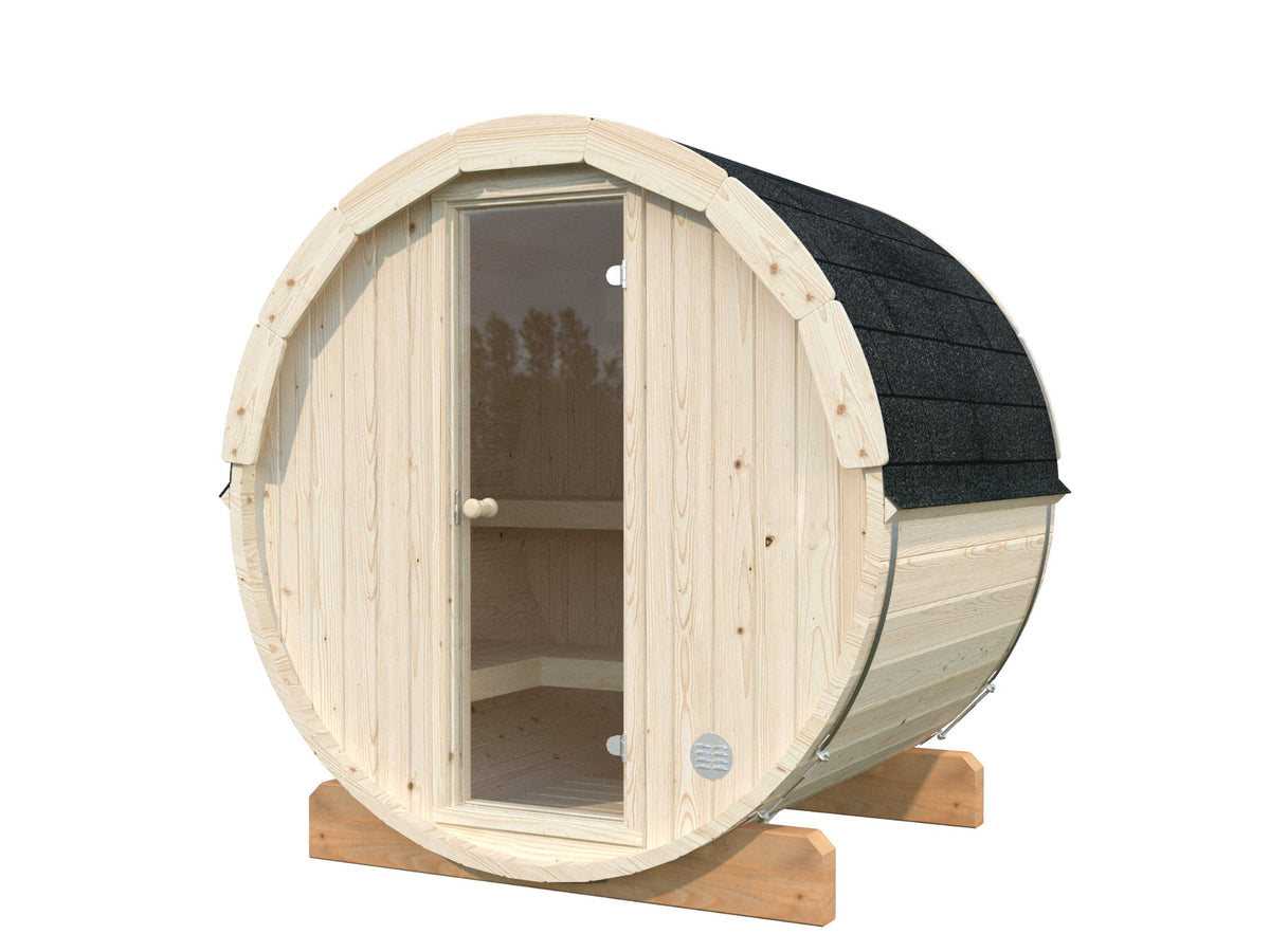 Vaat 200 barrel sauna in Nordic spruce