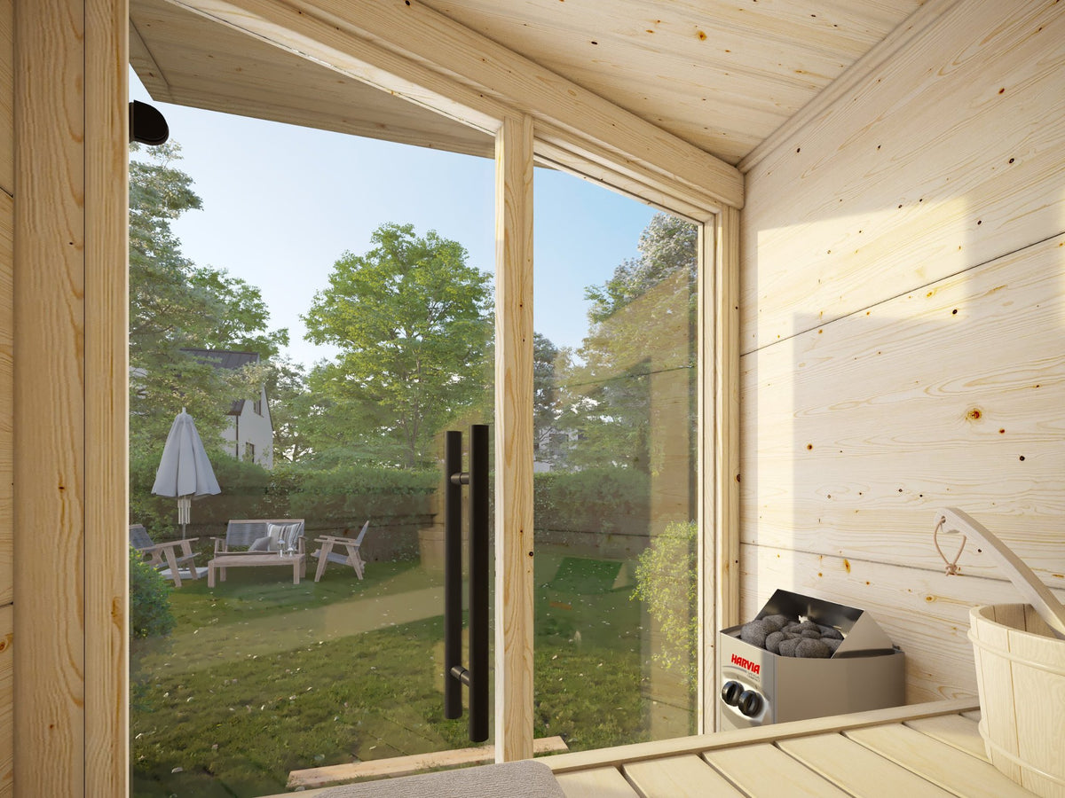 Inside the Kivi 150 sauna