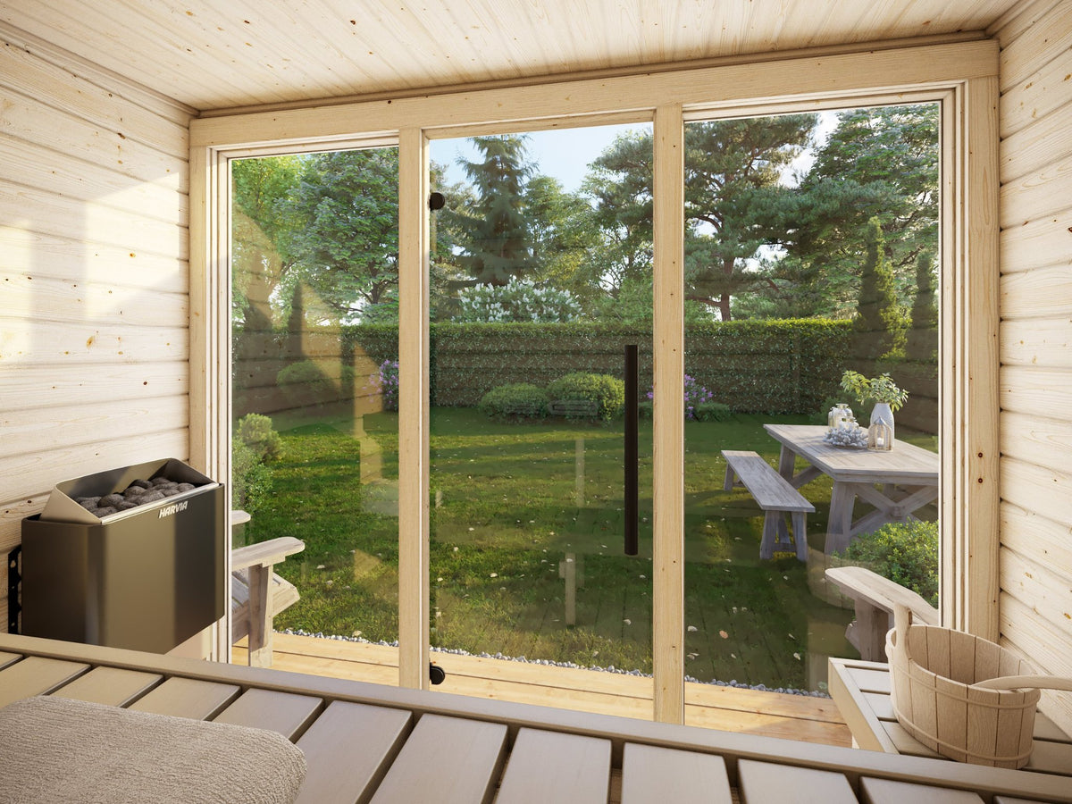 Inside the Udu 250 sauna