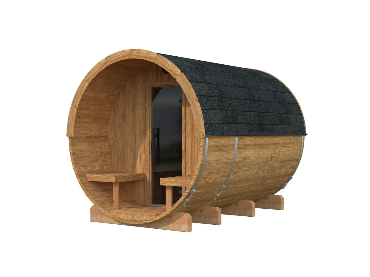Vaat 290 barrel sauna in thermowood