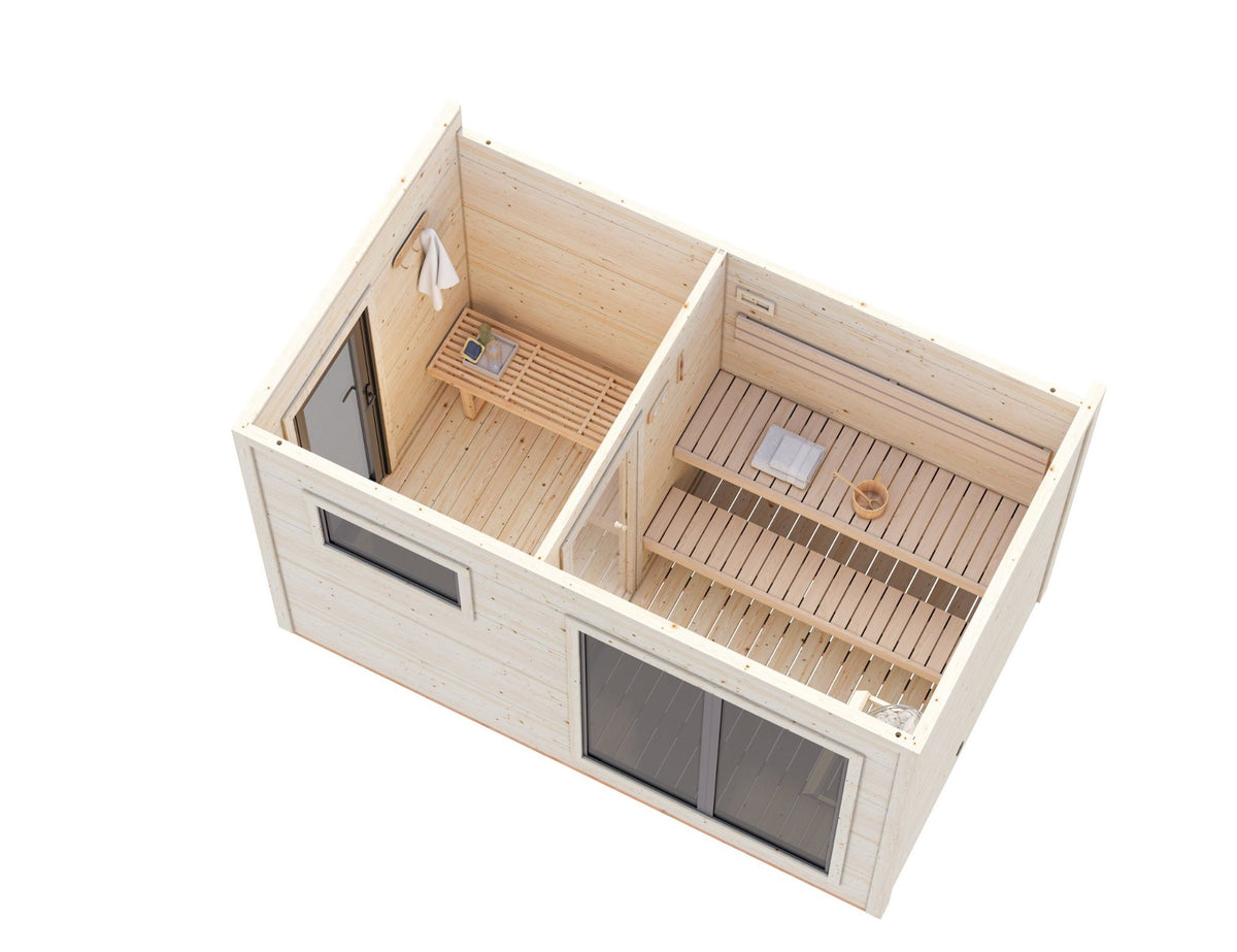 Kivi 390 sauna cutaway