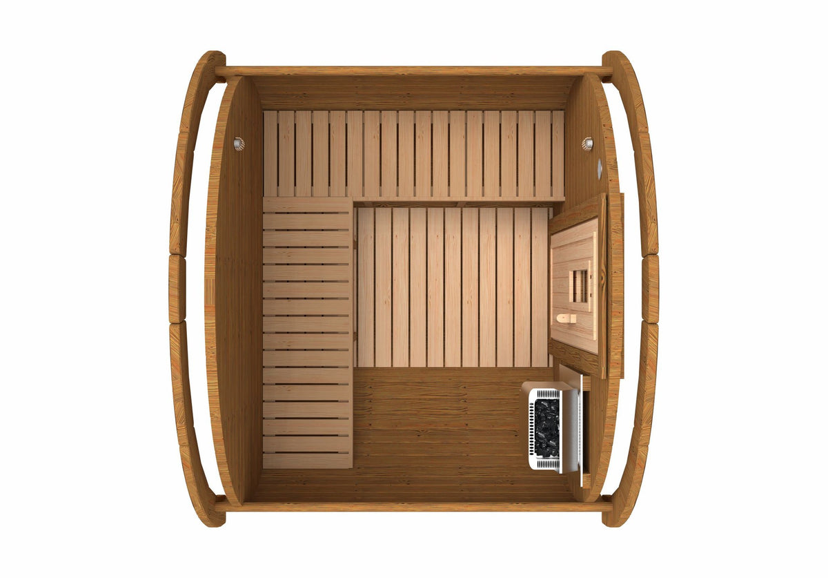 Holvi 170 top view showing the bench layout