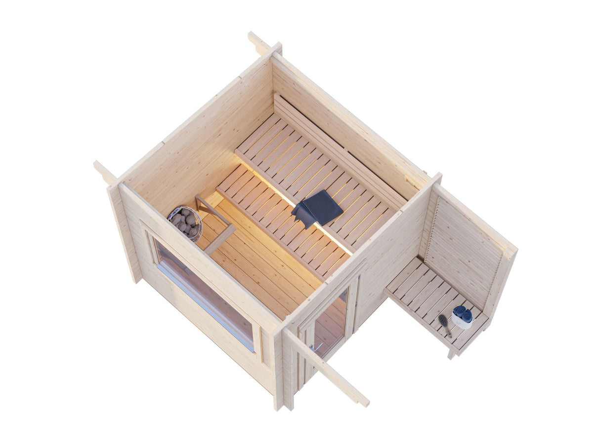 Leil 230 sauna cutaway