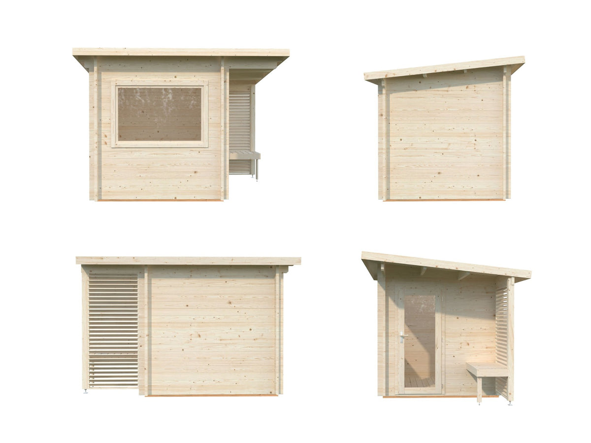 Leil 230 sauna from four sides