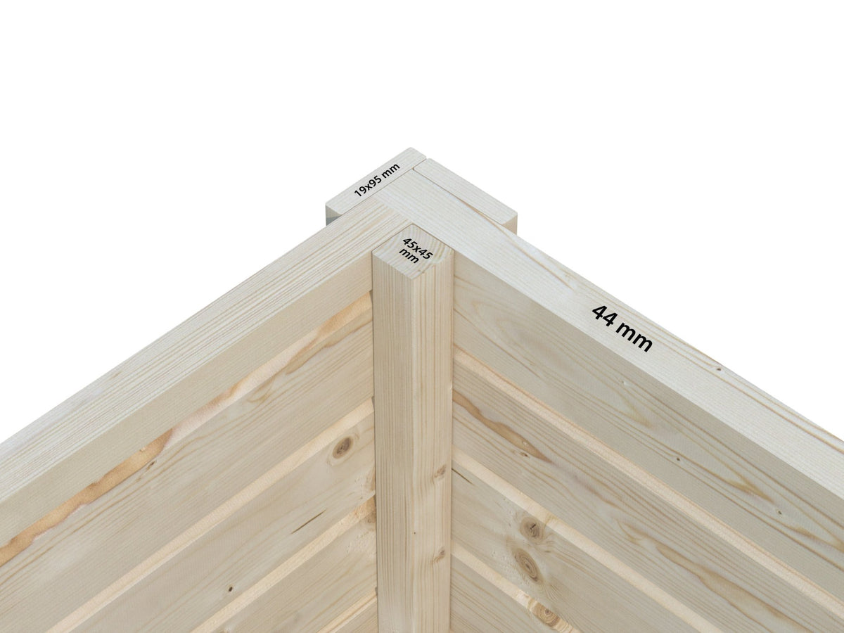 44mm interlocking corner joint