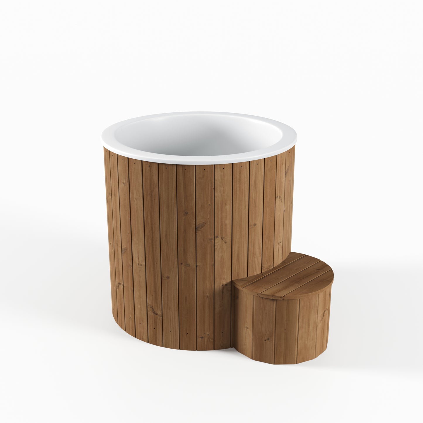 Halla 100 cold plunge tub showing the moulded liner