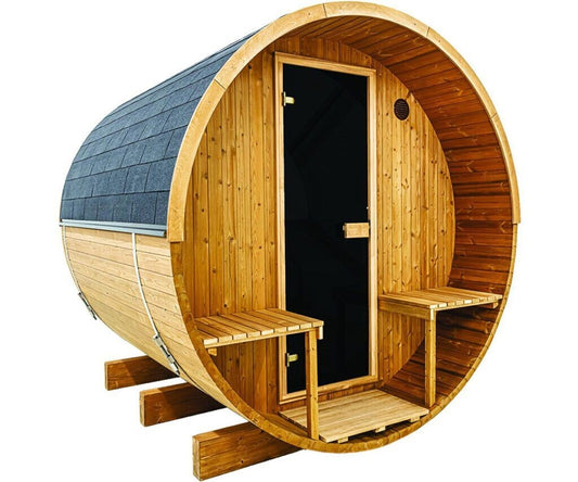 Hekla Barrel 250 | 6 Person Outdoor Barrel Sauna