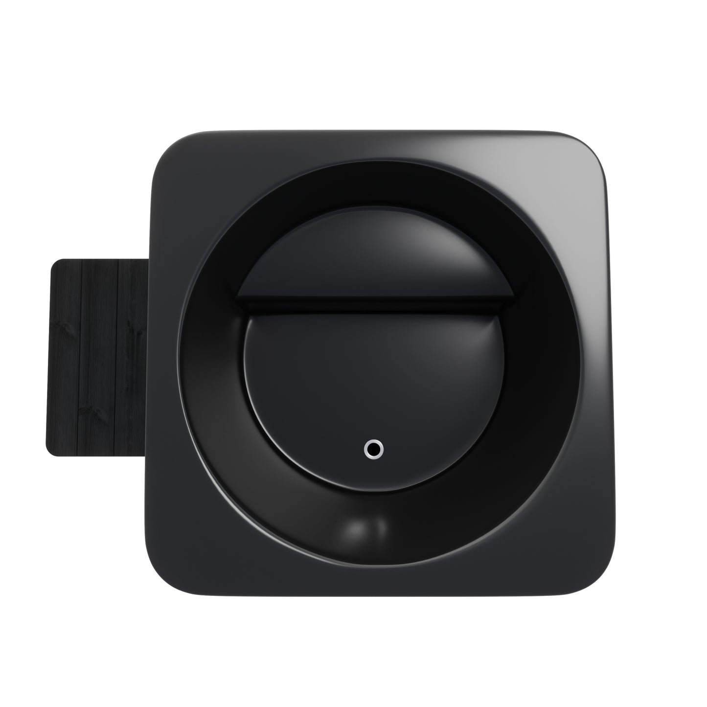 Steam & Oak Halla Cube cold plunge tub in black thermowood