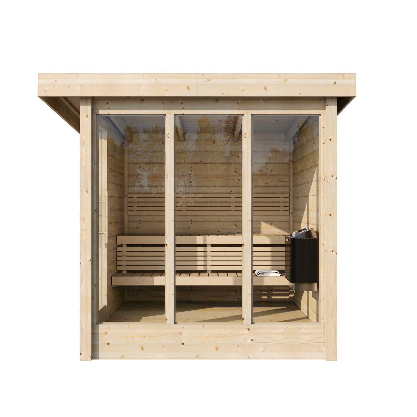 Honka 215 sauna cabin side elevation