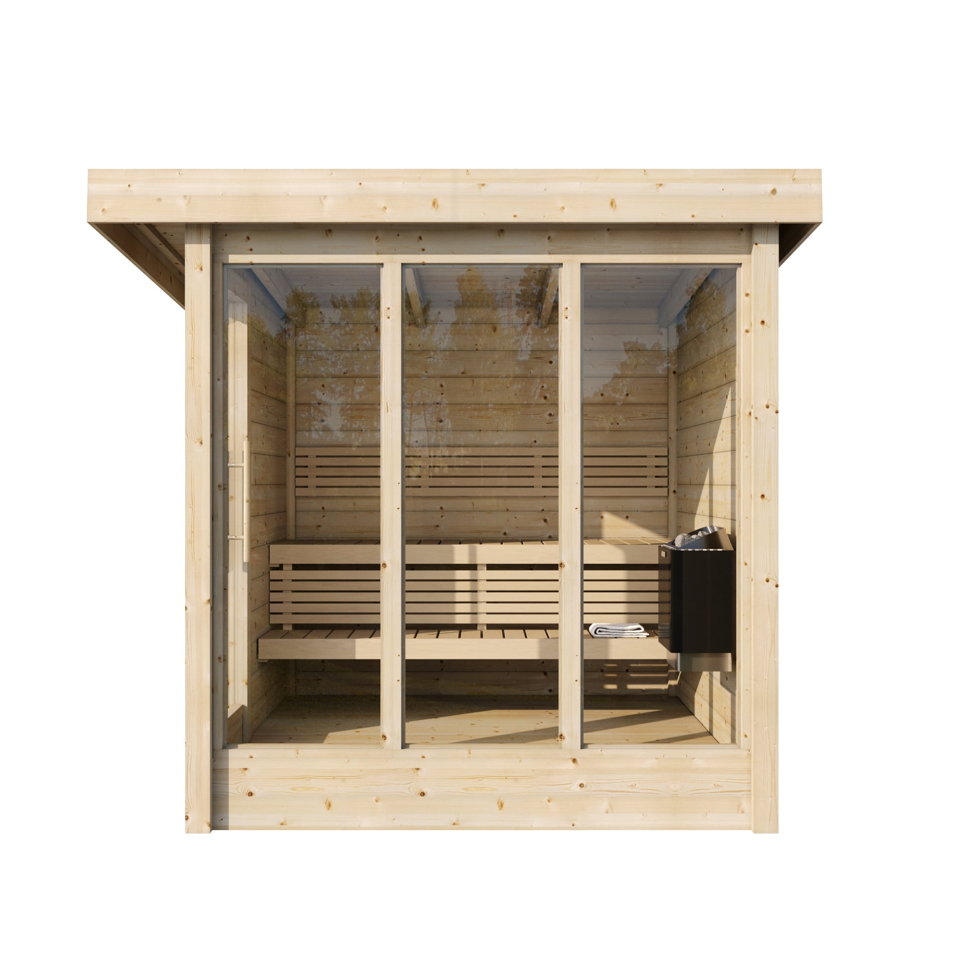 Honka 215 sauna cabin side elevation