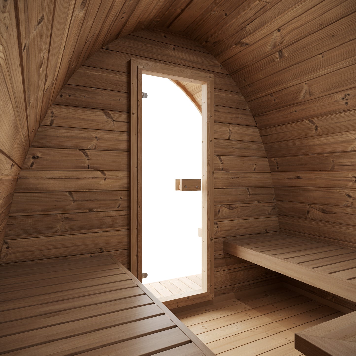 Kelo 300 sauna pod alternative side elevation