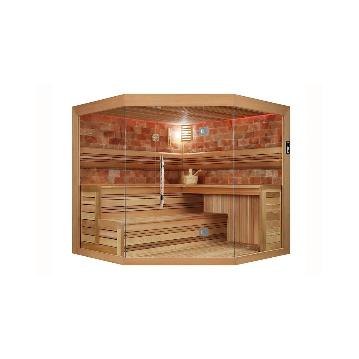 Salo Indoor Sauna (Crystal Culture Stone) – 2 Person | Steam & Oak