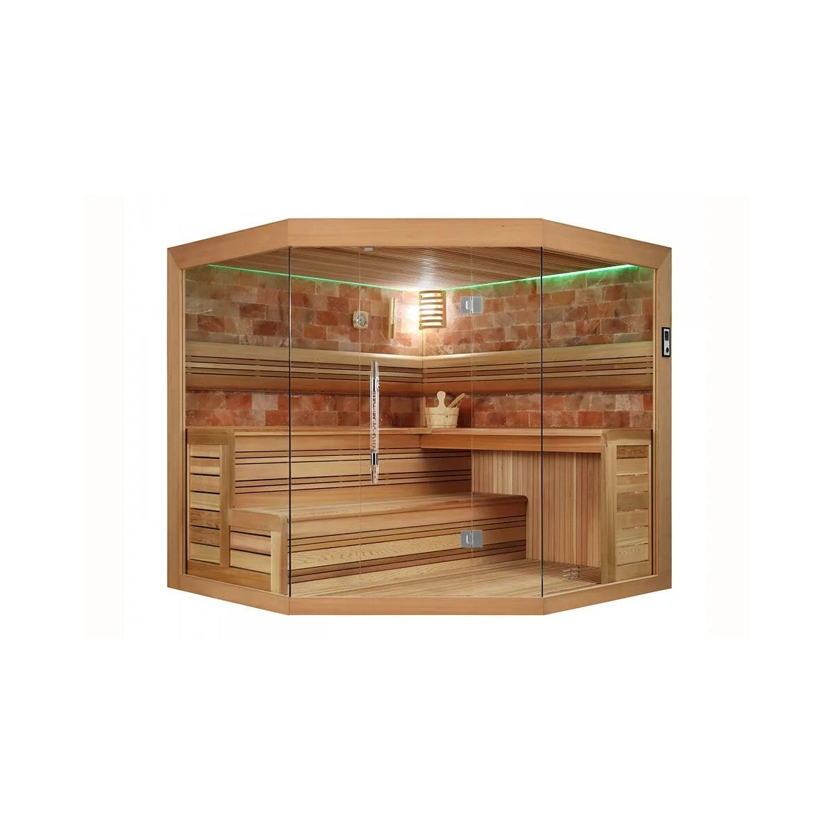 Salo Indoor Sauna (Crystal Culture Stone) – 2 Person | Steam & Oak