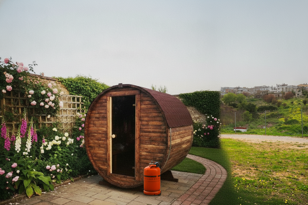 & Gas Barrel Sauna 1.8m