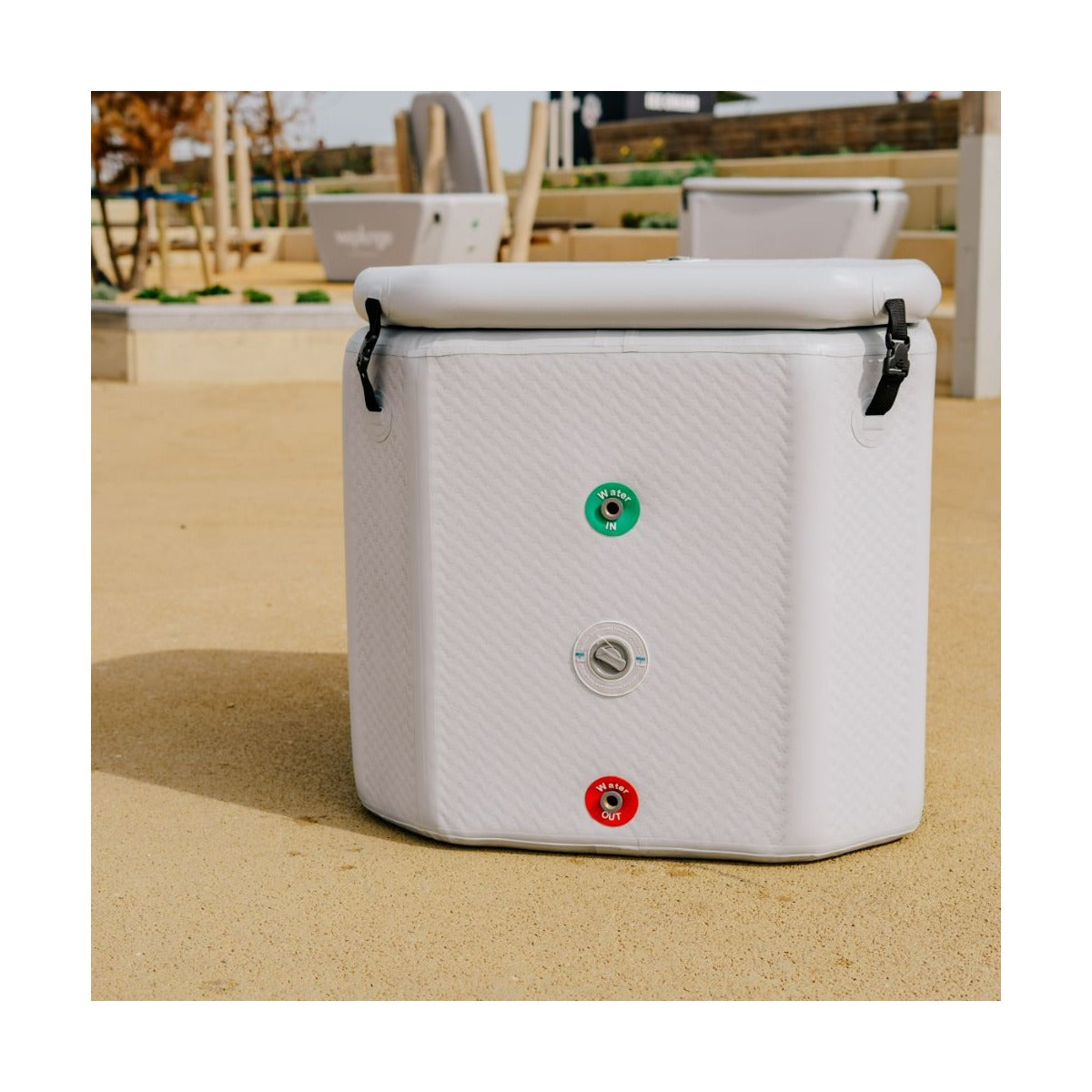 PortaPlunge CUBE Cold Plunge Pool — Single Person Portable Ice Bath | Steam & Oak