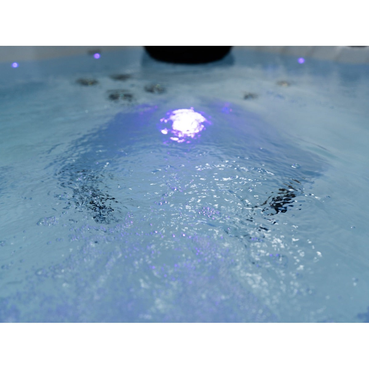 Elysium Dual 7 Plug & Play Hot Tub — 5 Person with Dual Loungers | Steam & Oak
