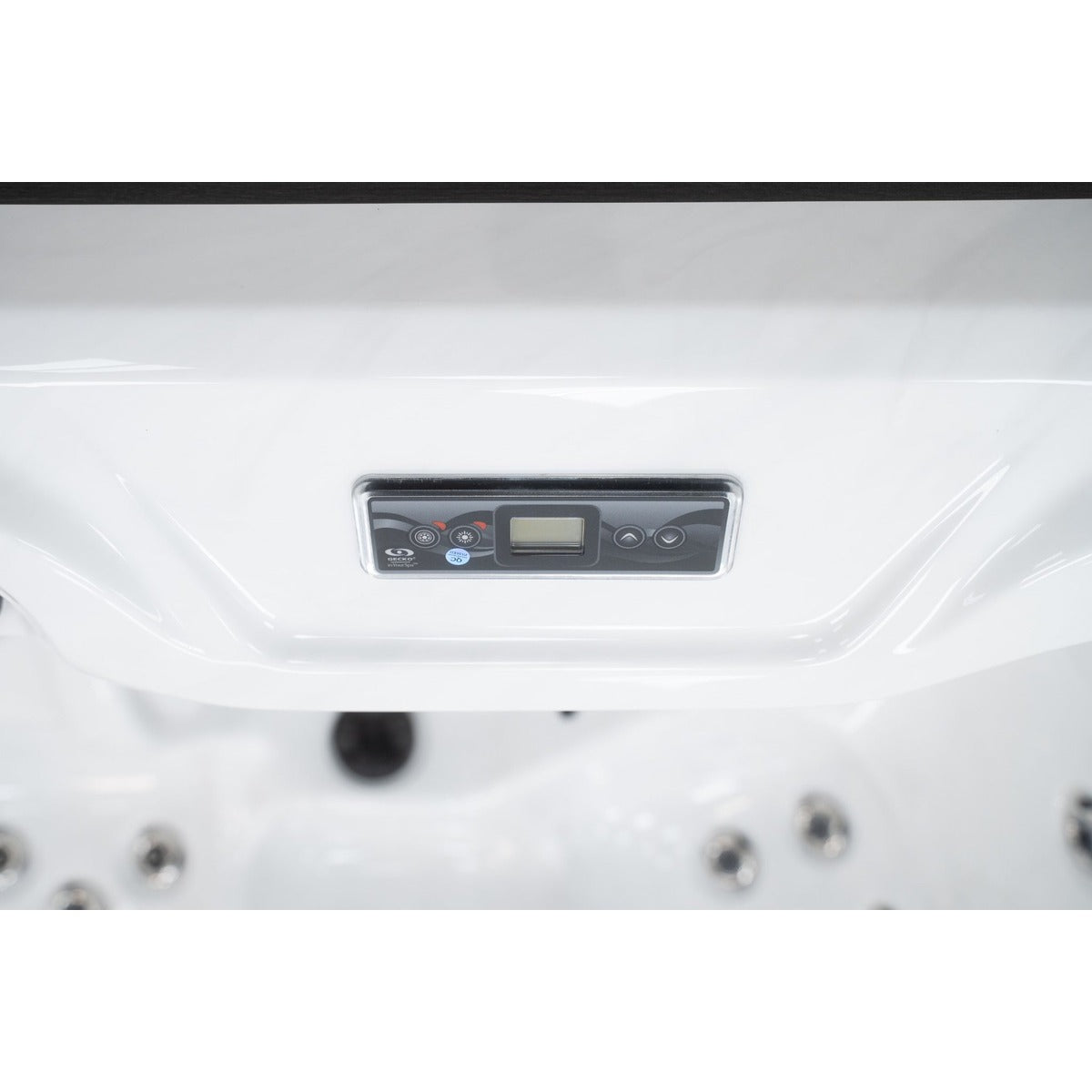 Elysium 6 Plug & Play Hot Tub — 6 Person with Lounger | Steam & Oak