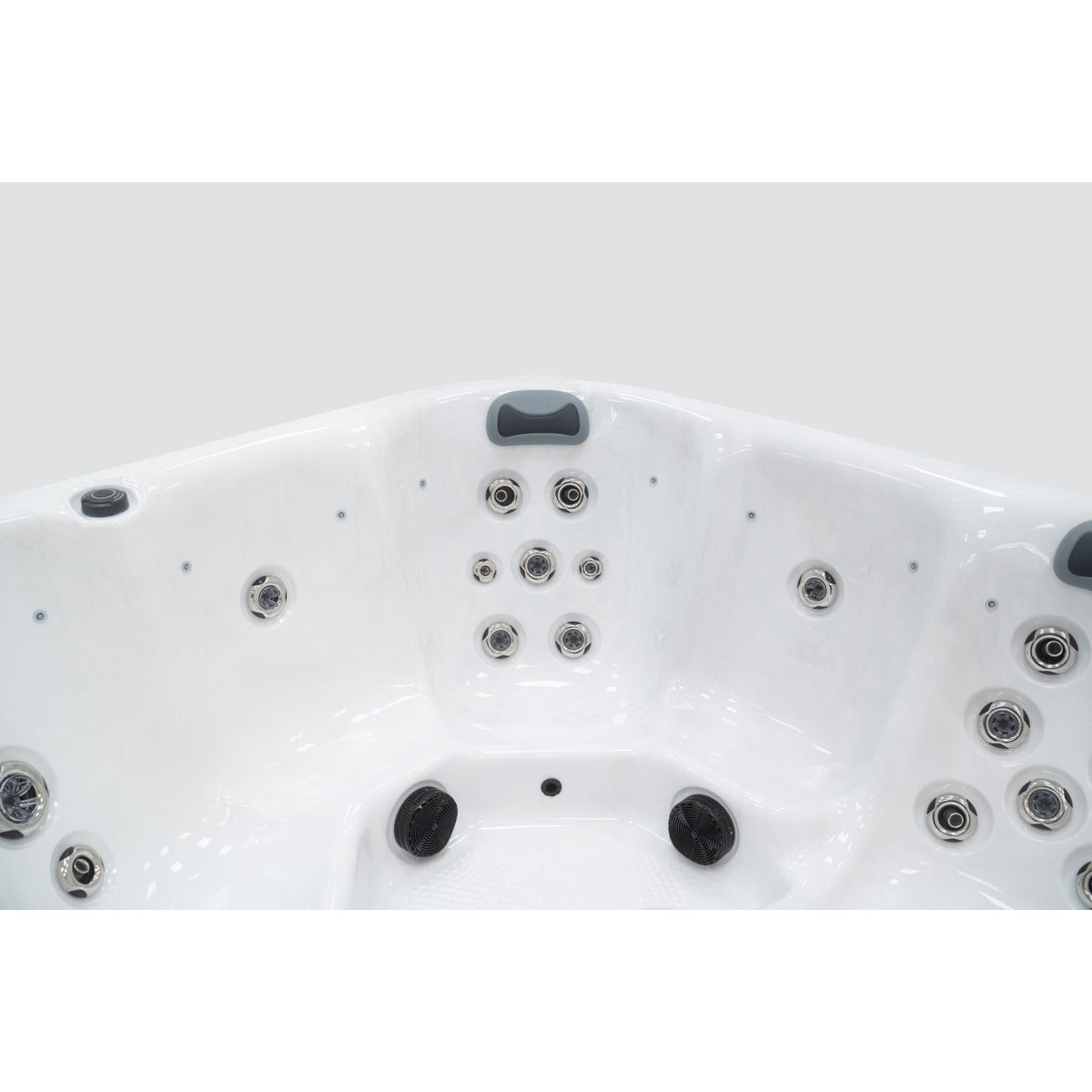 Elysium 6 Plug & Play Hot Tub — 6 Person with Lounger | Steam & Oak