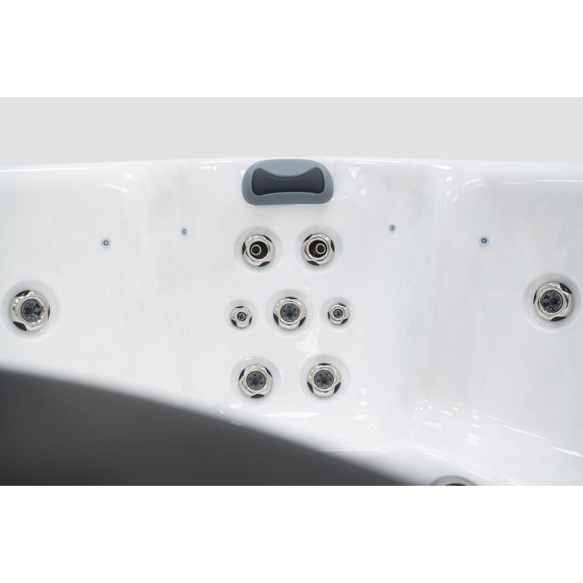 Elysium 6 Plug & Play Hot Tub — 6 Person with Lounger | Steam & Oak