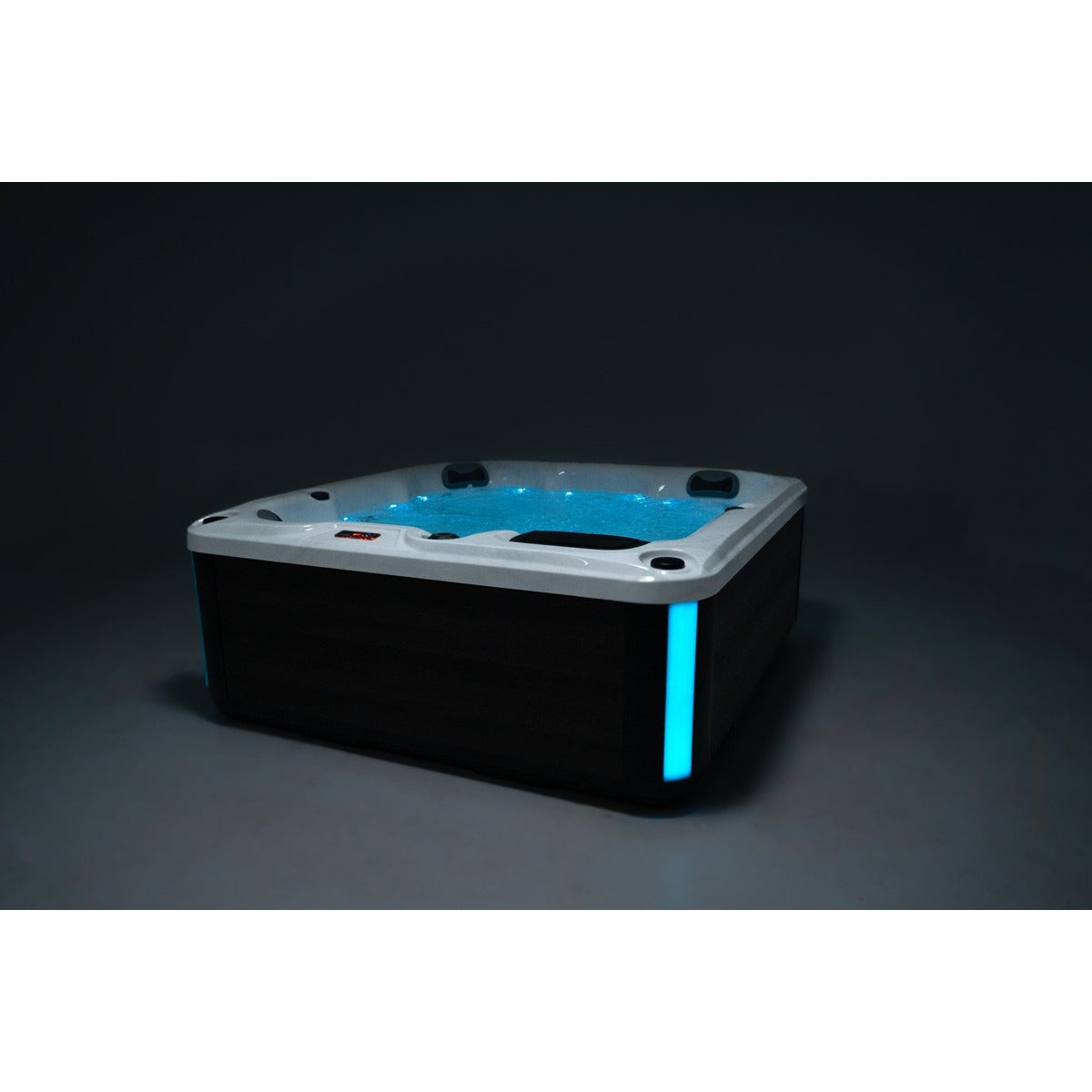 Elysium 6 Plug & Play Hot Tub — 6 Person with Lounger | Steam & Oak