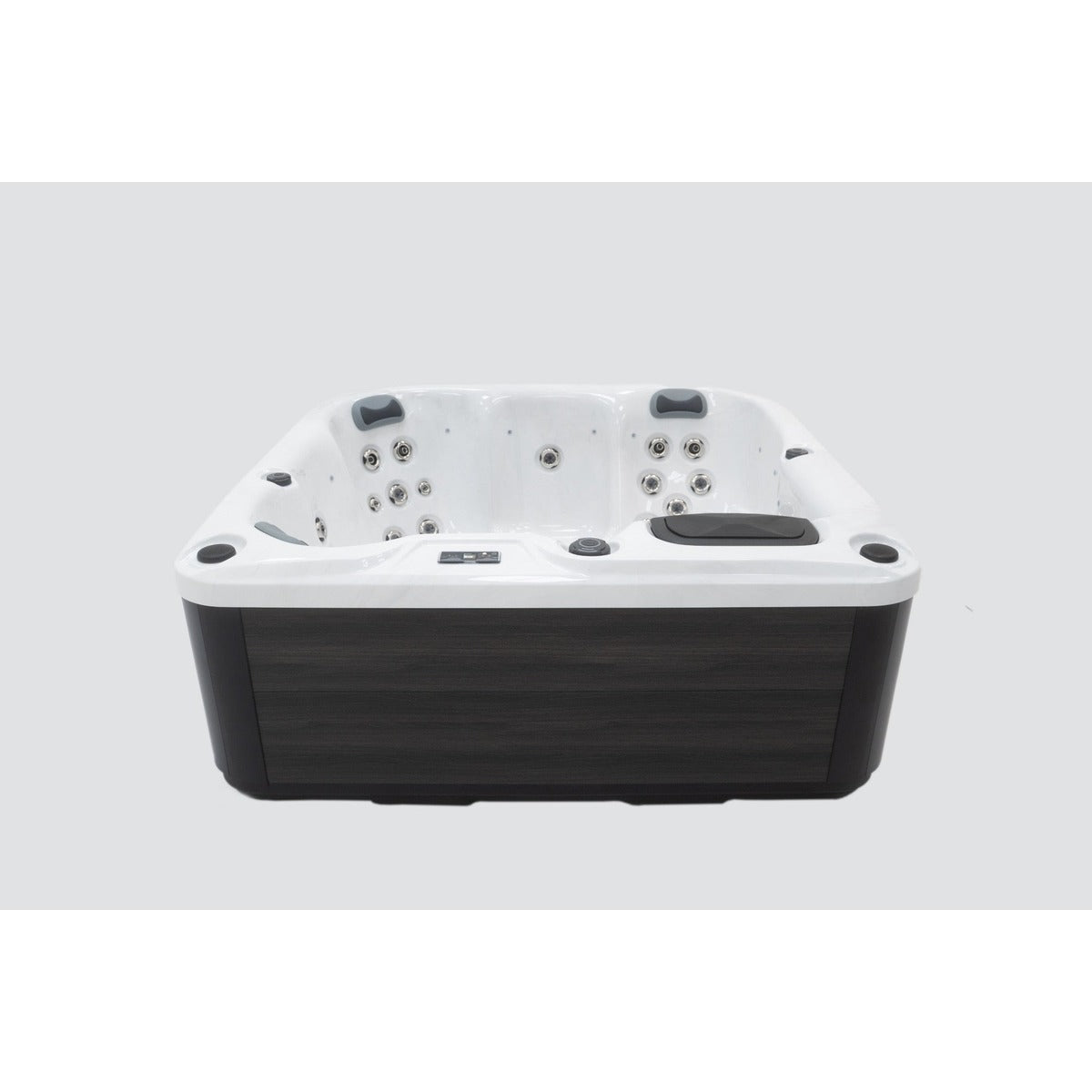 Elysium 6 Plug & Play Hot Tub — 6 Person with Lounger | Steam & Oak
