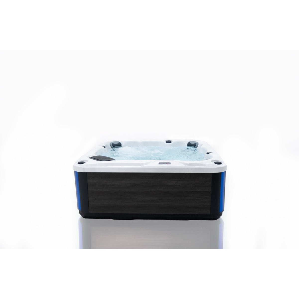 Equinox 7 Plug & Play Hot Tub — 7 Person Social Spa | Steam & Oak