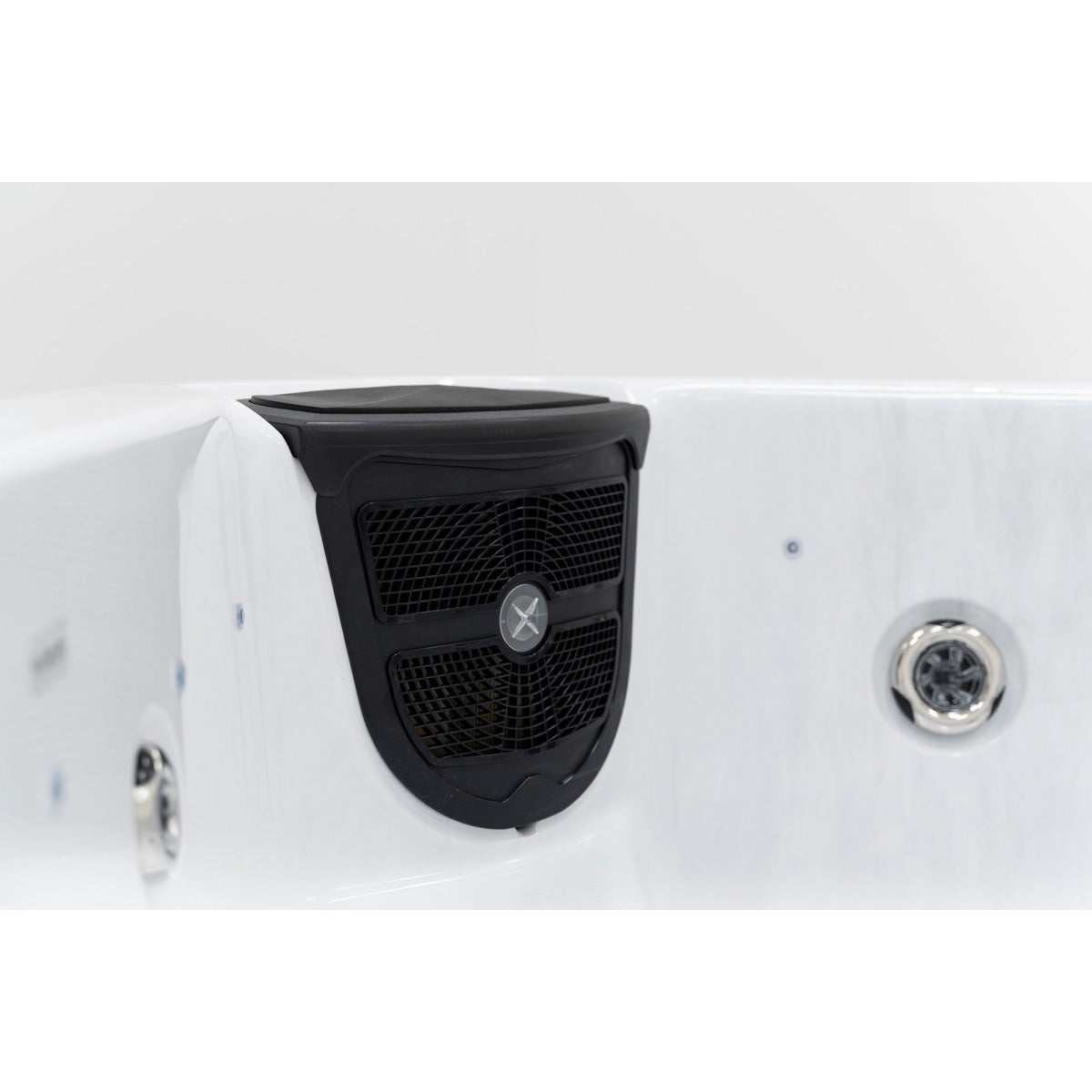 Equinox 7 Plug & Play Hot Tub — 7 Person Social Spa | Steam & Oak