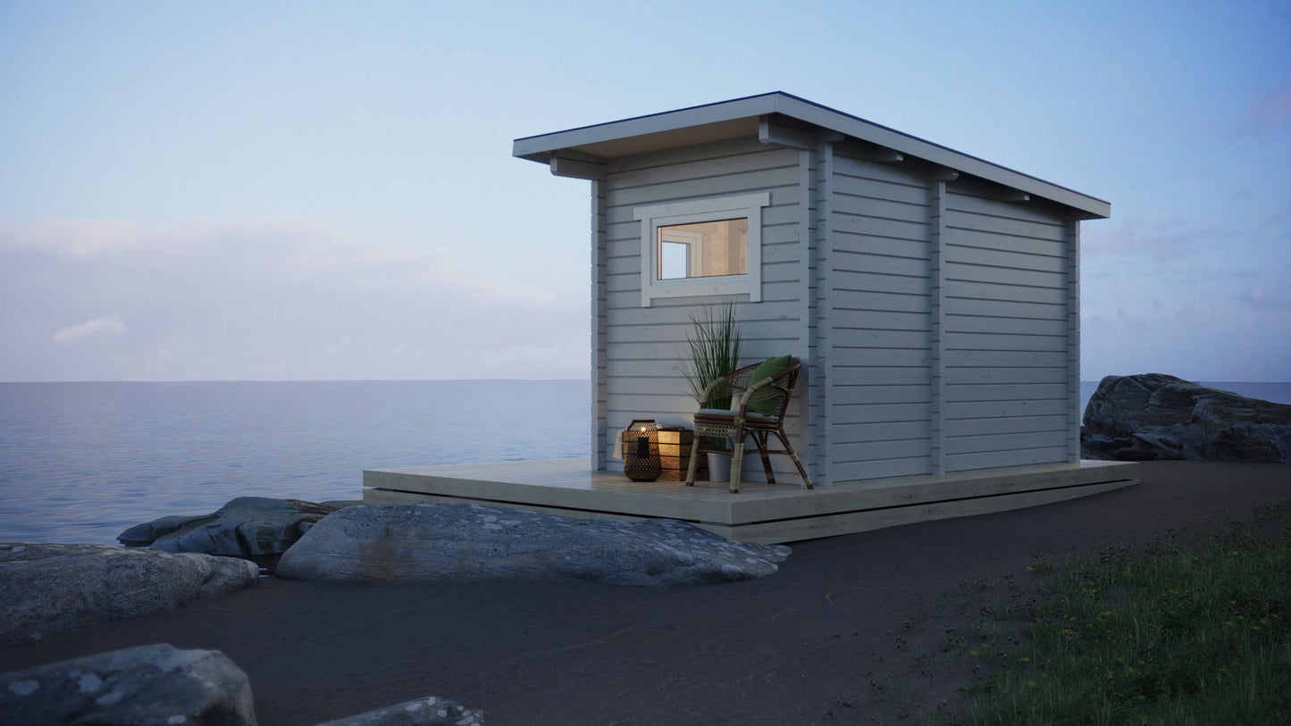 Honka 345 sauna cabin, alternative view