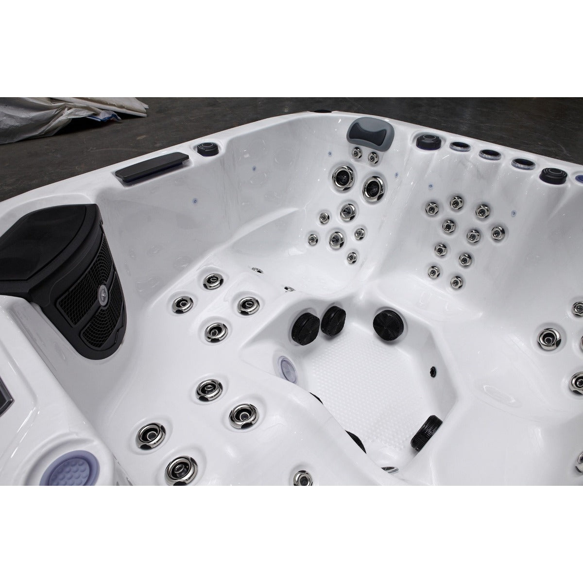 Elysium Dual Hot Tub — 5 Person 32A with Dual Loungers | Steam & Oak