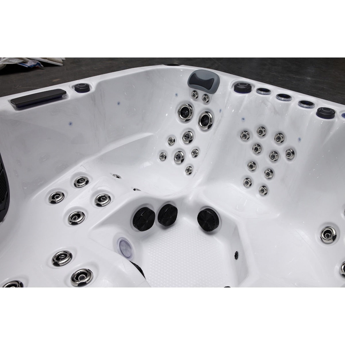 Elysium Dual Hot Tub — 5 Person 32A with Dual Loungers | Steam & Oak
