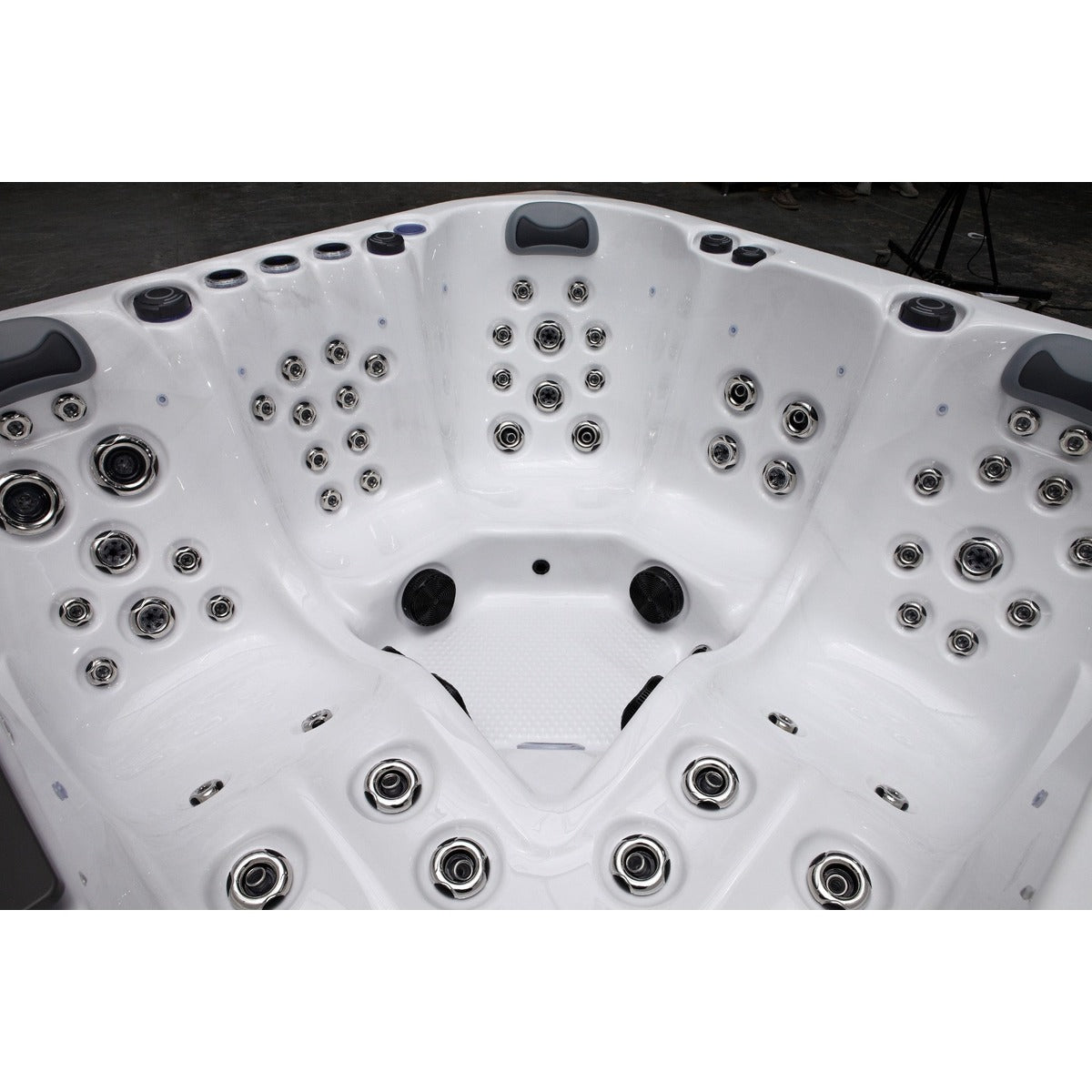Elysium Dual Hot Tub — 5 Person 32A with Dual Loungers | Steam & Oak