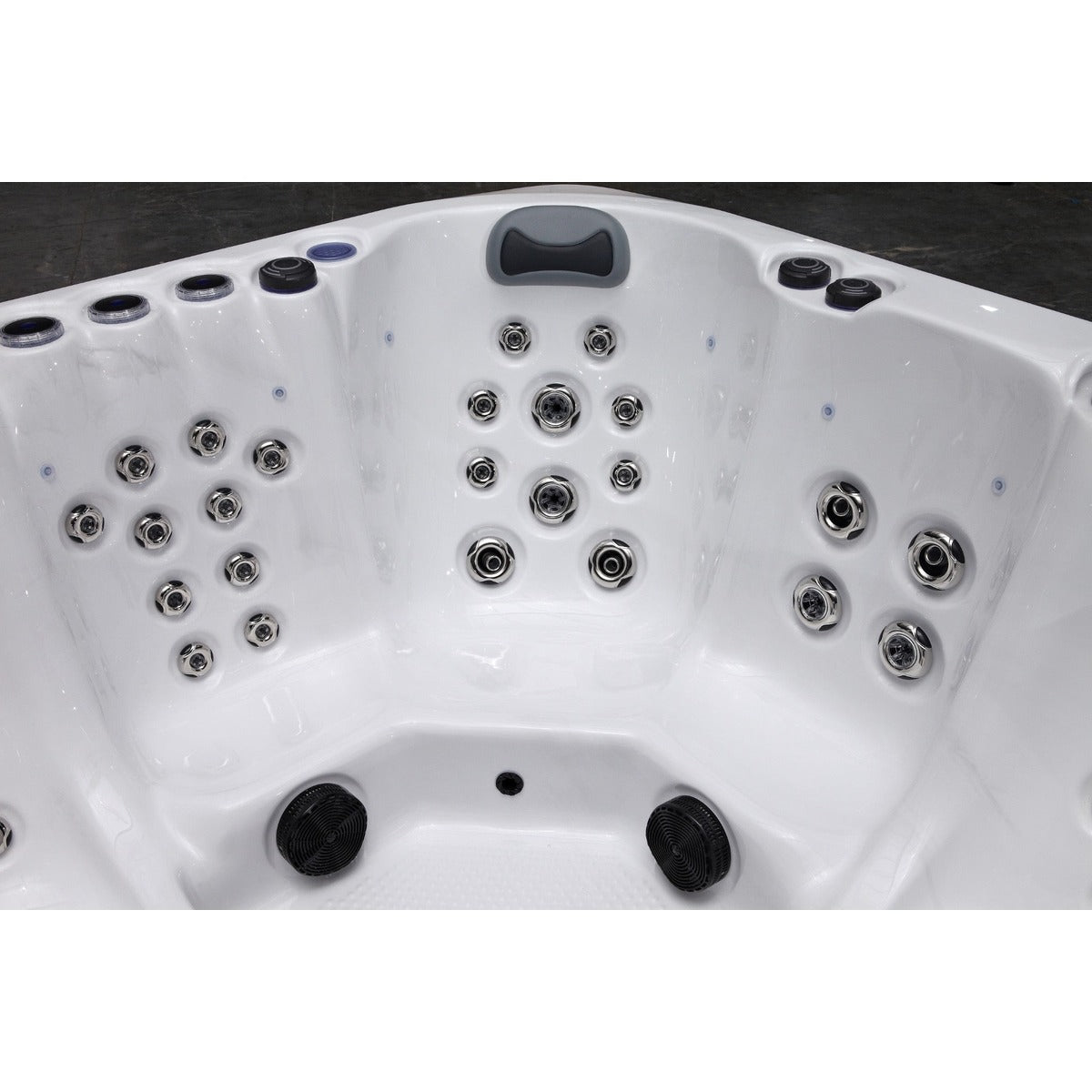 Elysium Dual Hot Tub — 5 Person 32A with Dual Loungers | Steam & Oak