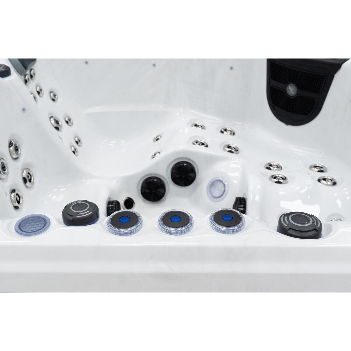 Elysium Dual Hot Tub — 5 Person 32A with Dual Loungers | Steam & Oak