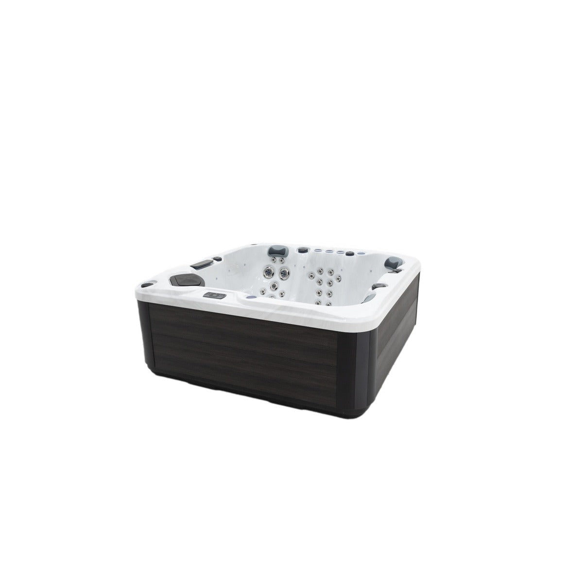 Elysium Dual Hot Tub — 5 Person 32A with Dual Loungers | Steam & Oak