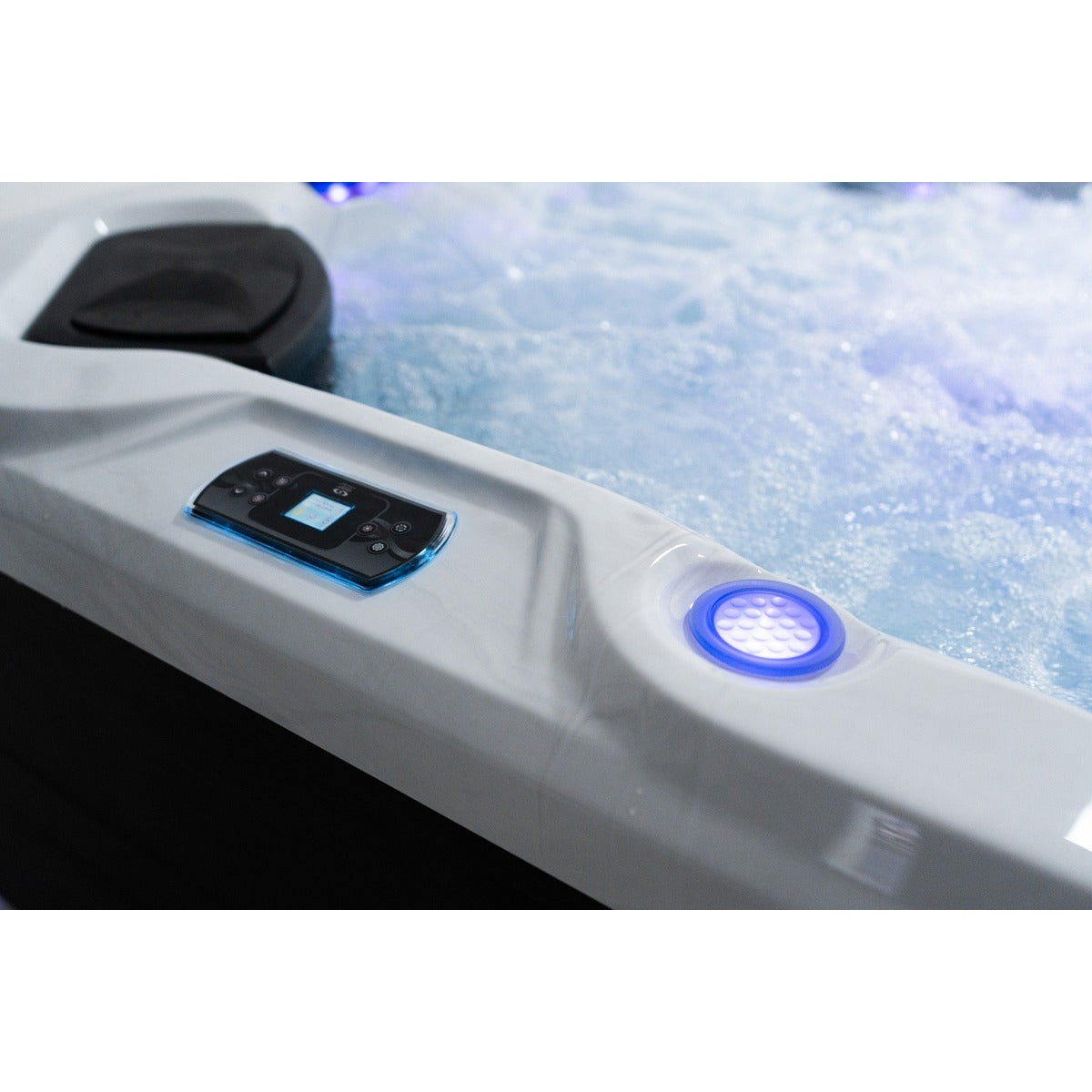 Elysium Dual Hot Tub — 5 Person 32A with Dual Loungers | Steam & Oak