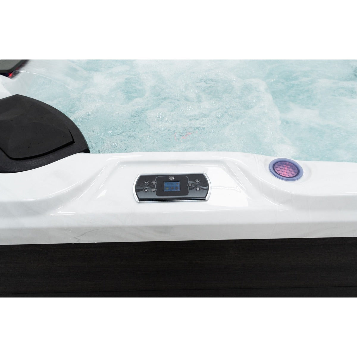 Elysium Dual Hot Tub — 5 Person 32A with Dual Loungers | Steam & Oak