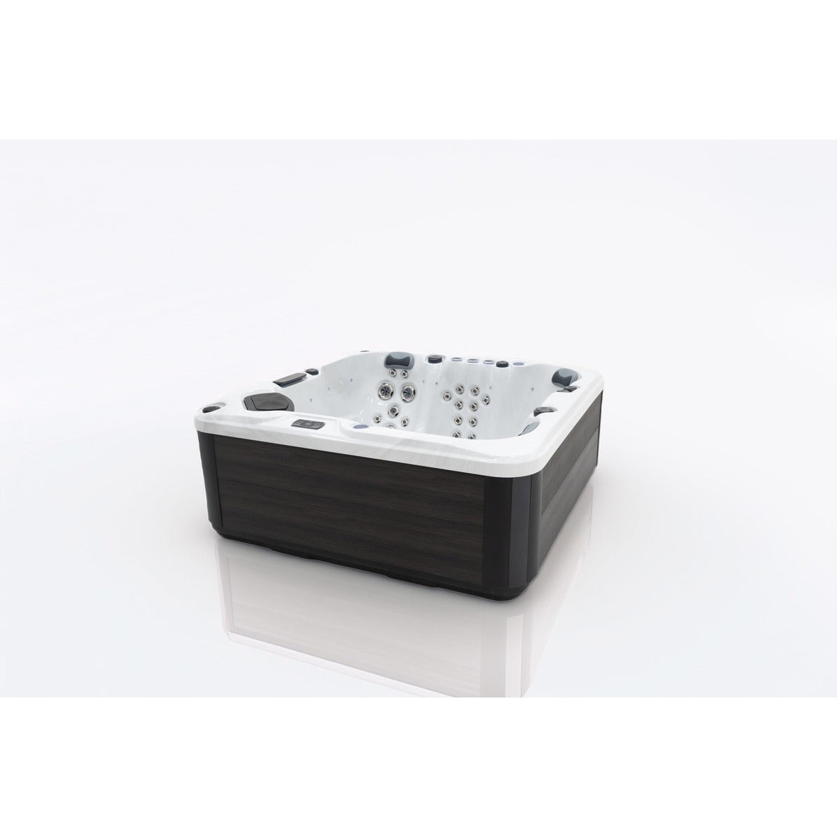 Elysium Dual Hot Tub — 5 Person 32A with Dual Loungers | Steam & Oak