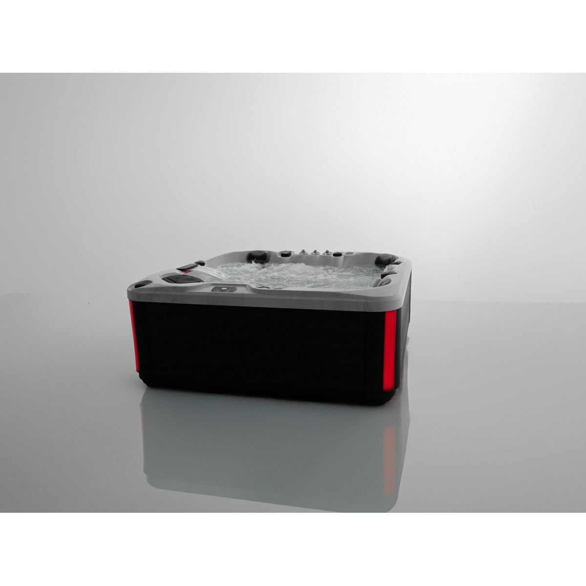 Elysium Dual Max Hot Tub — 5 Person 32A Premium Spa with Dual Loungers & 75 Jets | Steam & Oak