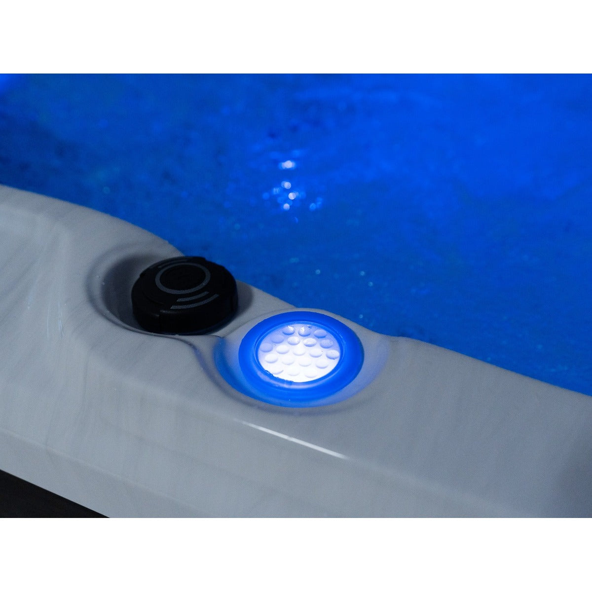 Elysium Dual Max Hot Tub — 5 Person 32A Premium Spa with Dual Loungers & 75 Jets | Steam & Oak