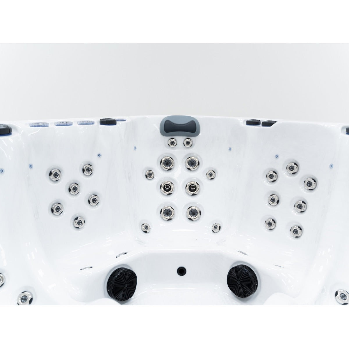 Elysium Dual Max Hot Tub — 5 Person 32A Premium Spa with Dual Loungers & 75 Jets | Steam & Oak