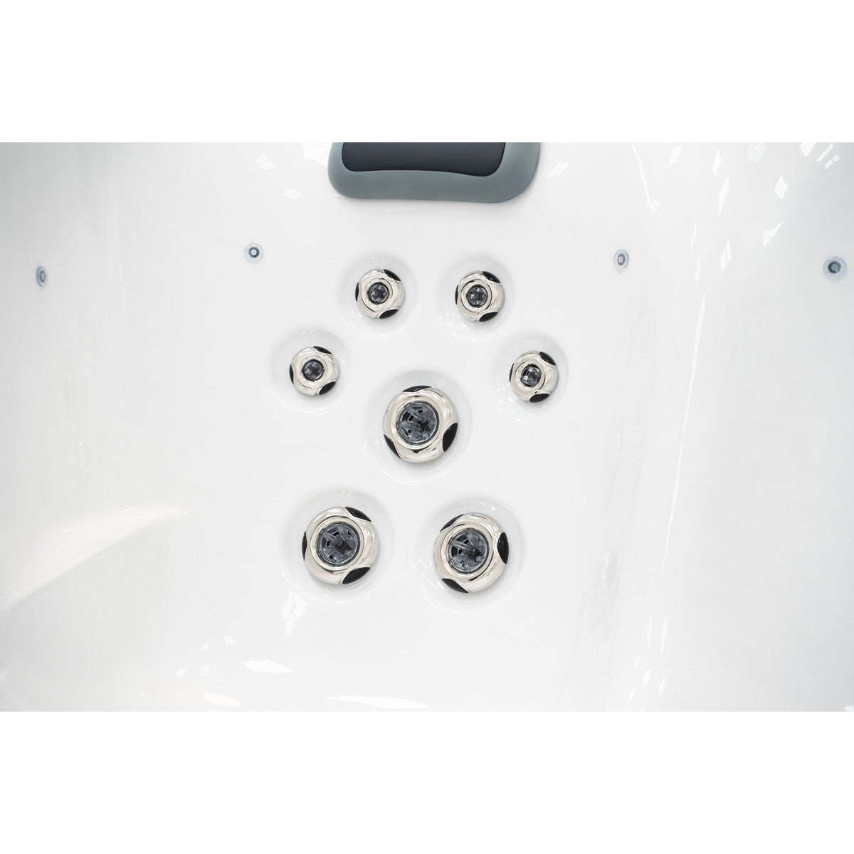 Serenity 3 Plug & Play Hot Tub — 3 Person with Lounger | Steam & Oak