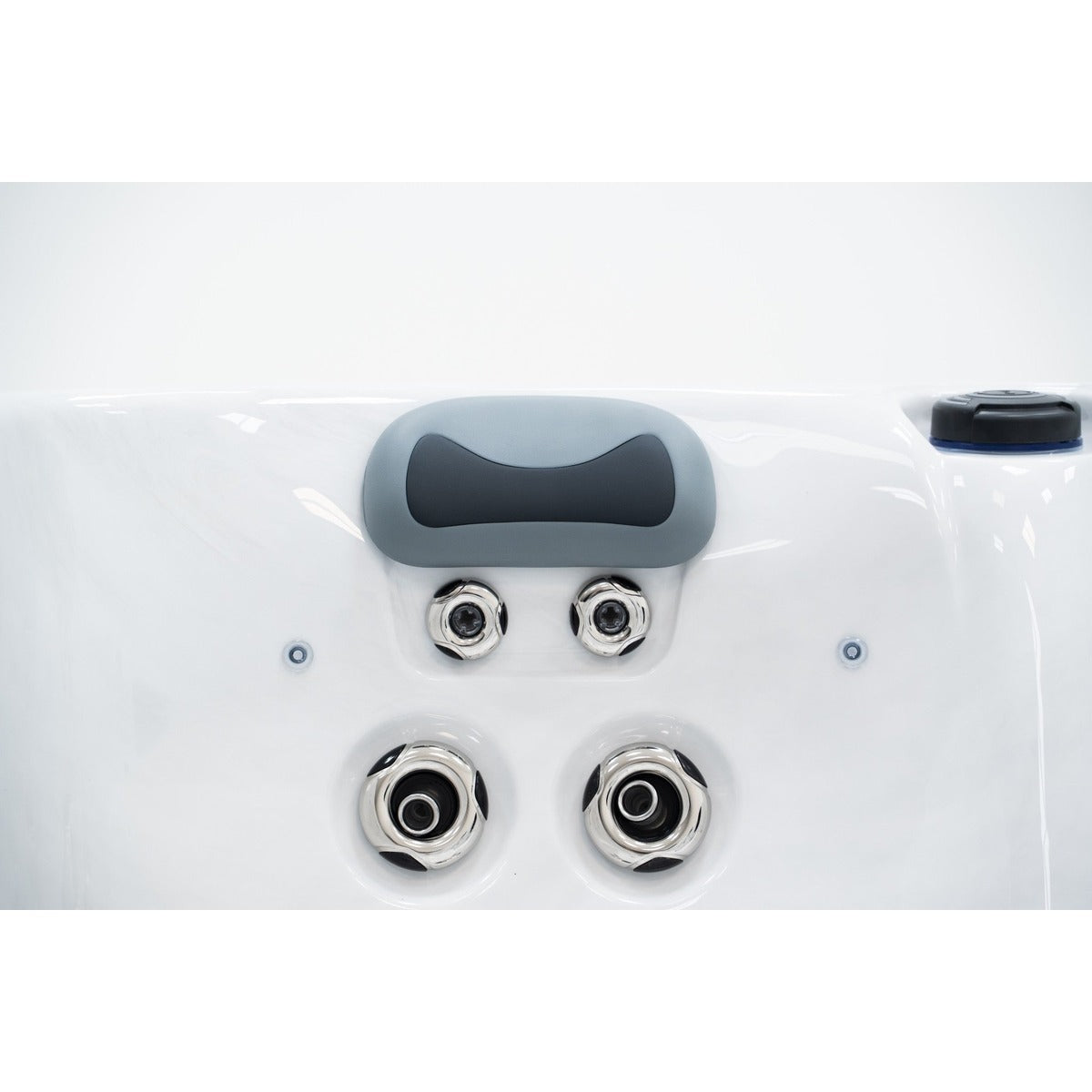 Serenity 3 Plug & Play Hot Tub — 3 Person with Lounger | Steam & Oak