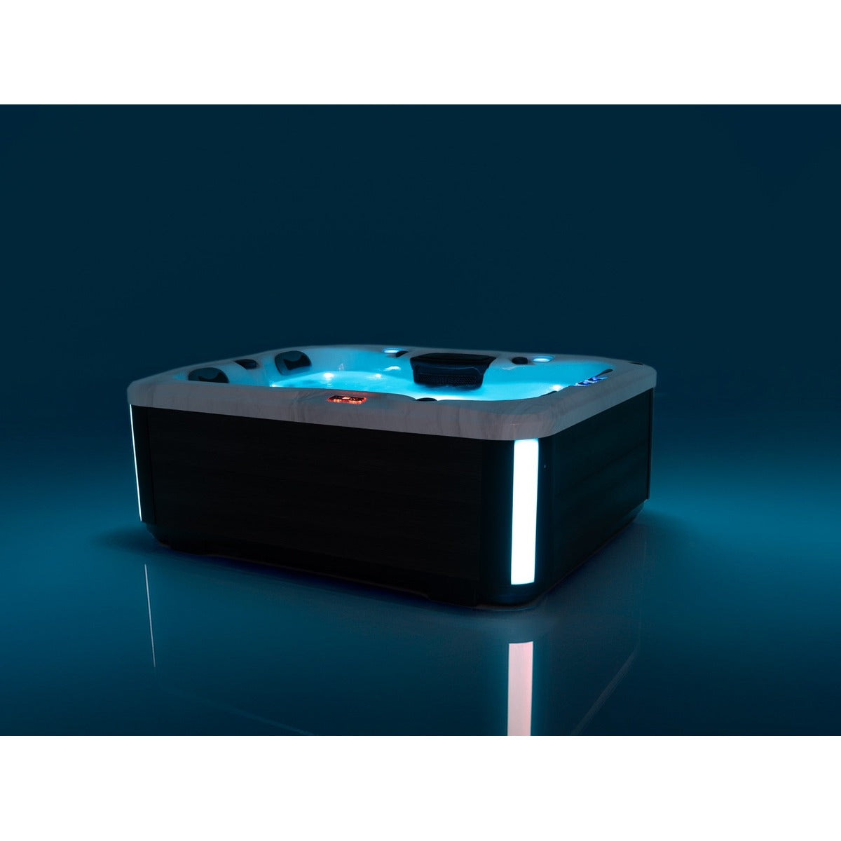 Serenity 3 Plug & Play Hot Tub — 3 Person with Lounger | Steam & Oak