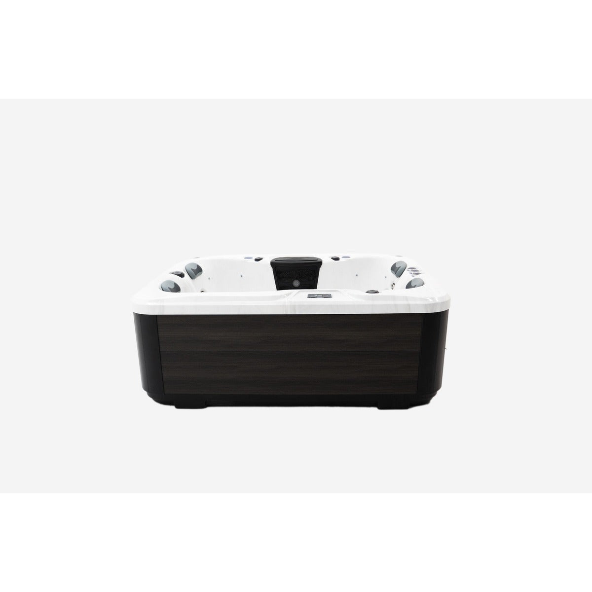 Serenity 3 Plug & Play Hot Tub — 3 Person with Lounger | Steam & Oak